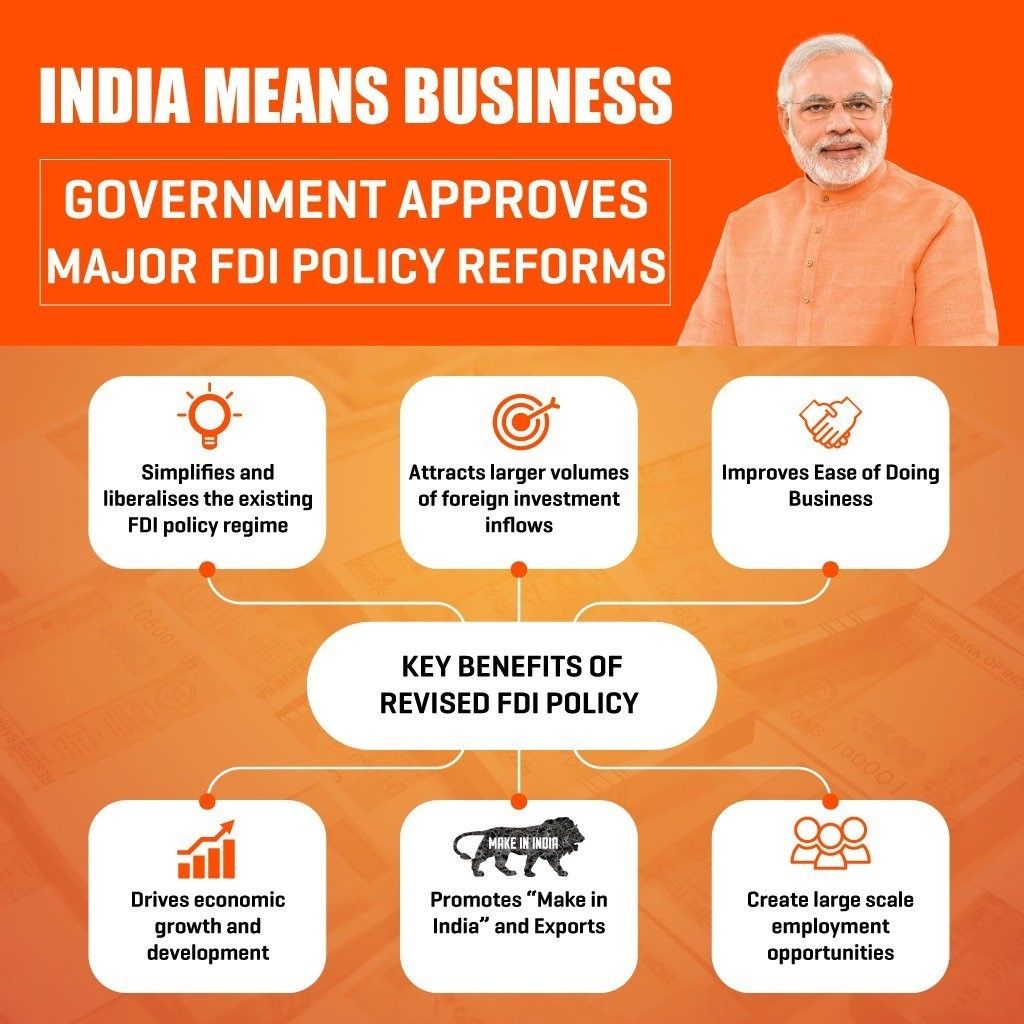 Government Approves Major FDI Policy Reforms - Key Benefits of Revised FDI Policy