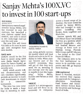 Sanjay Mehta 100X.VC and Key Investments - Colitco