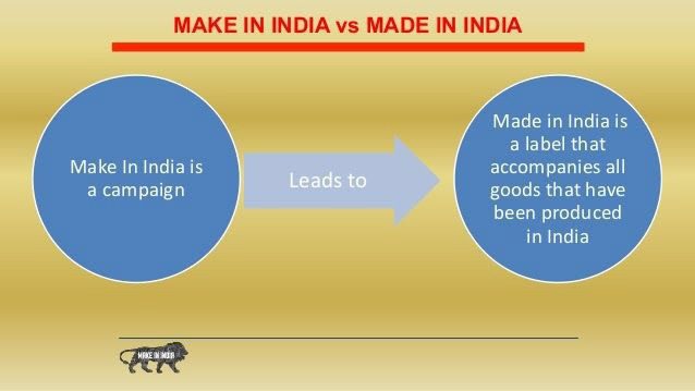 Made in India vs Make in India - Colitco
