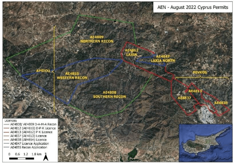 Aeramentum Resources battery metals projects in Cyprus