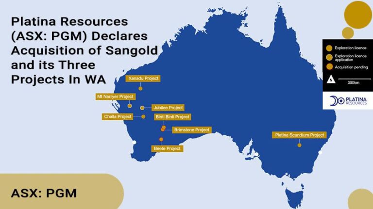 Platina Resources Declare Acquisition of Sangold