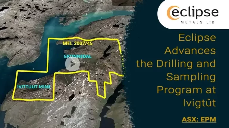 Eclipse Metals Advances The Drilling And Sampling Program at Ivigtût, Greenland