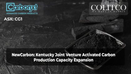 New carbon Kentucky Joint Venture Activated Carbon Production Capacity Expansion