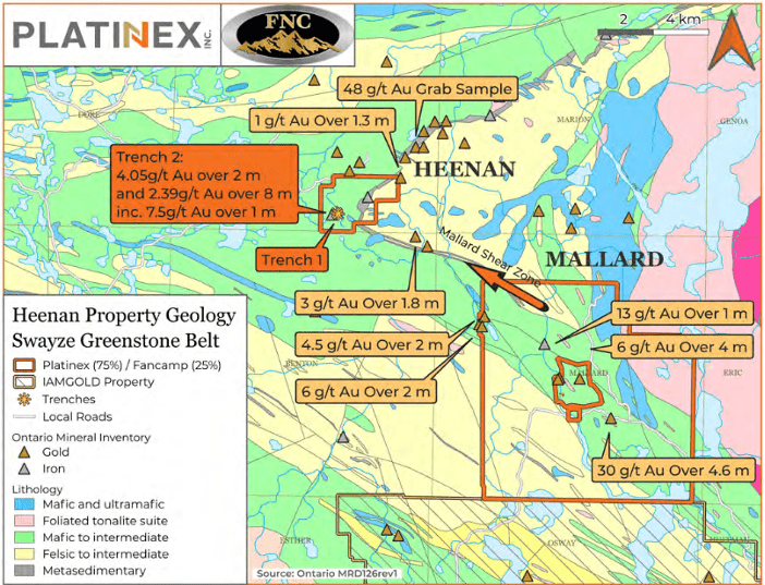 Heenan Mallard Gold Project Location Map