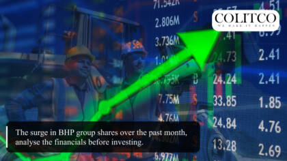 The surge in BHP group shares over the past month, analyse the financials before investing.