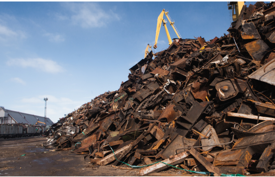Mound of Unrecycled Scrap Metal