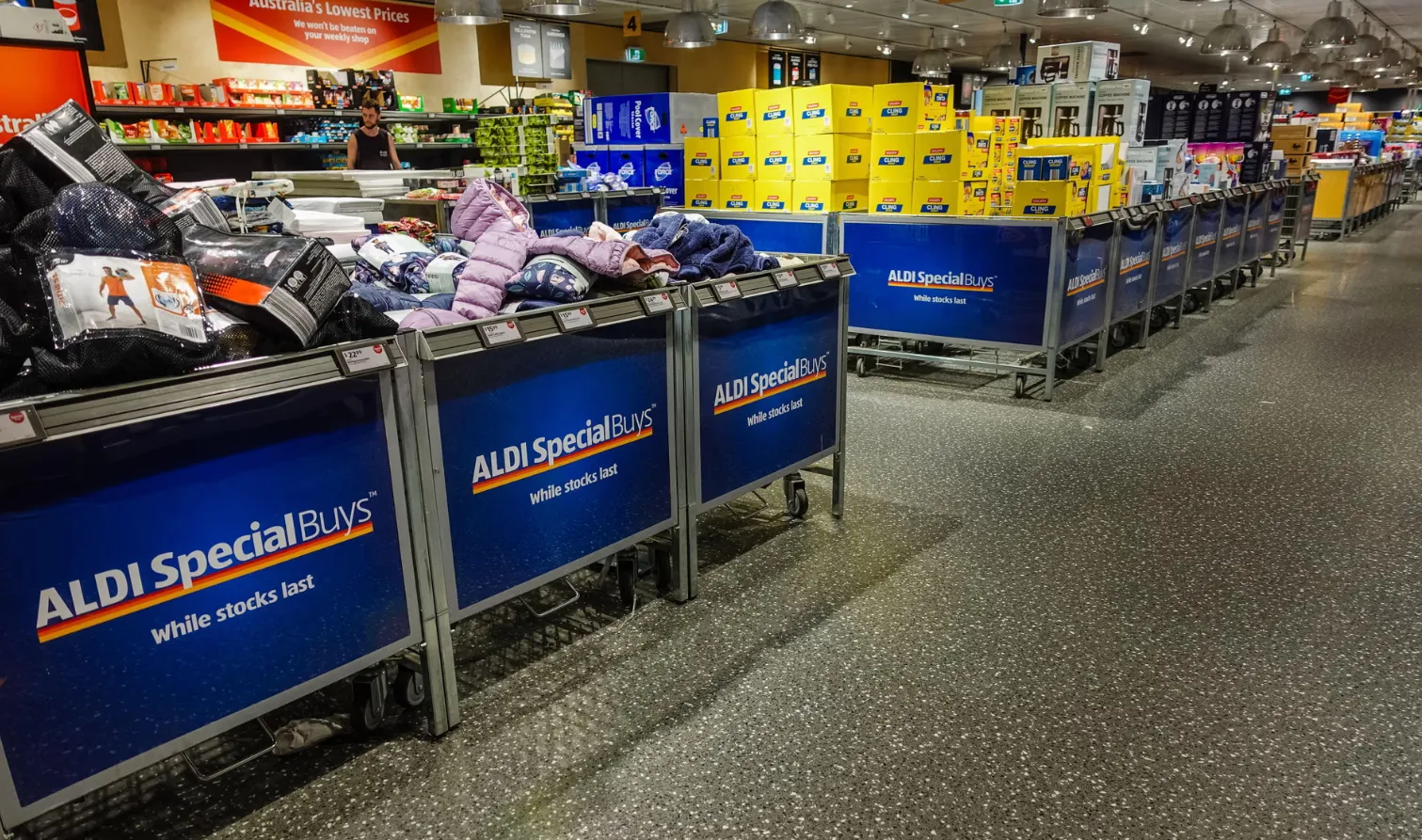 Aldi claims it is not seeking to compete with Coles and Woolworths despite the supermarket price war.