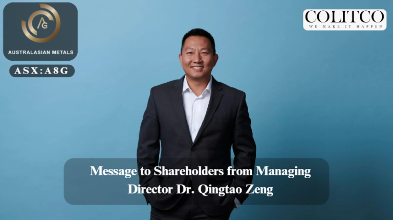 Message To Shareholders From Managing Director DR. Qingtao Zeng
