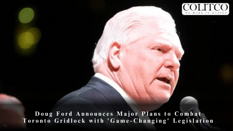 Doug Ford Announces Major Plans to Combat Toronto Gridlock with 'Game-Changing' Legislation