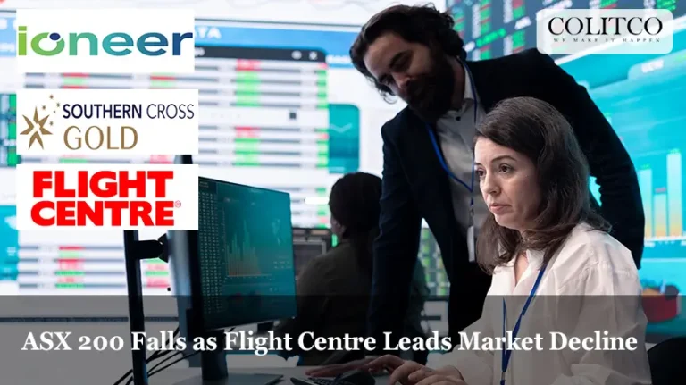 ASX 200 Falls as Flight Centre Leads Market Decline