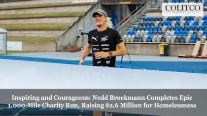 Inspiring and Courageous Nedd Brockmann Completes Epic 1,000-Mile Charity Run, Raising 2.6 Million for Homelessness