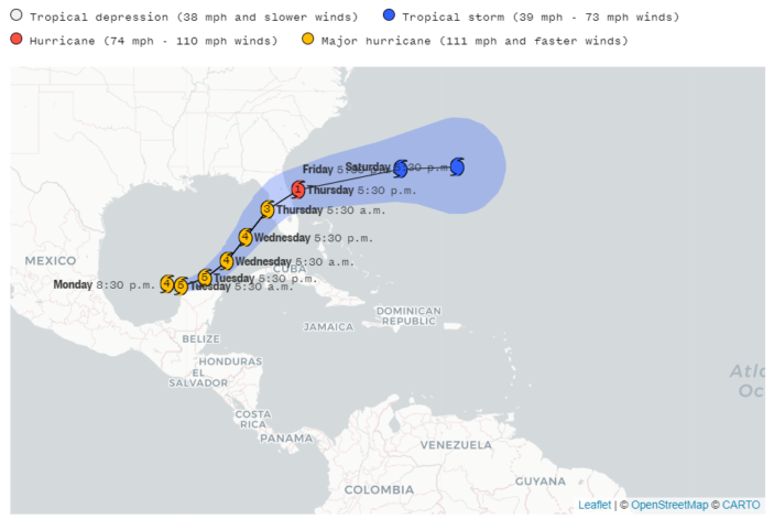 Hurricane Milton Intensifies Into Category 4: Florida
