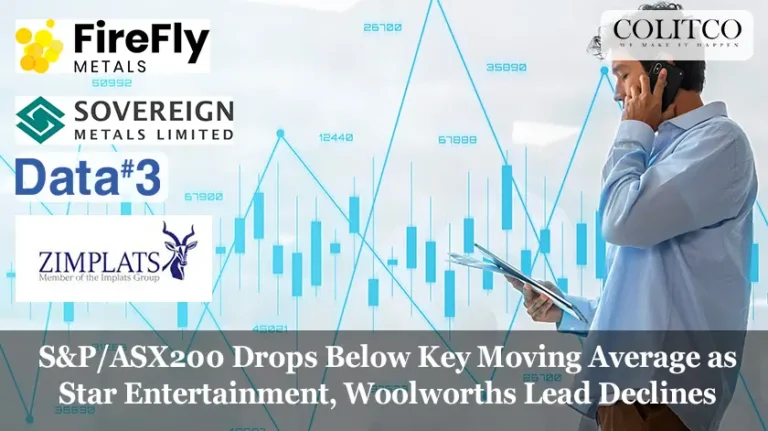 S&PASX200 Drops Below Key Moving Average as Star Entertainment, Woolworths Lead Declines