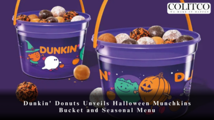 Dunkin' Donuts Unveils Halloween Munchkins Bucket and Seasonal Menu
