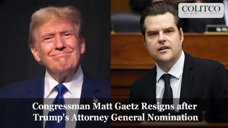 Congressman Matt Gaetz Resigns after Trump's Attorney General Nomination