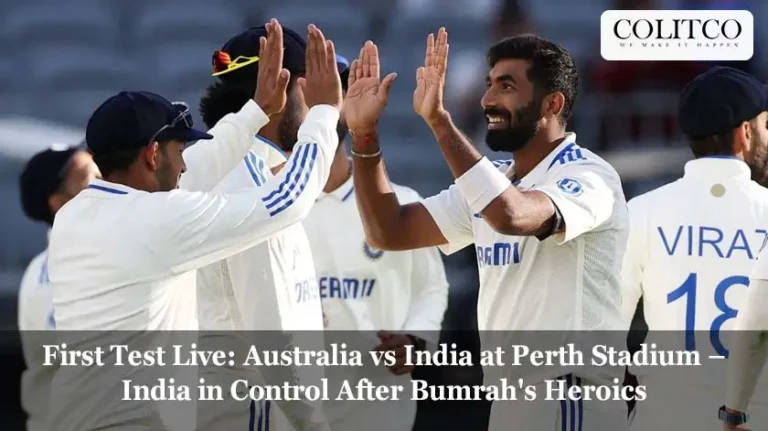 First Test Live: Australia vs India at Perth Stadium – India in Control After Bumrah's Heroics