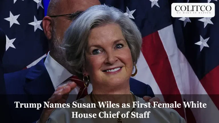 Trump Names Susan Wiles as First Female White House Chief of Staff