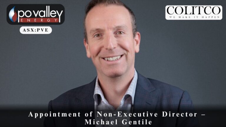 Po Valley Energy Appoints Michael Gentile as Non-Executive Director