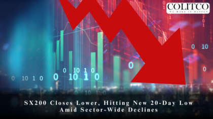ASX200 Closes Lower, Hitting New 20-Day Low Amid Sector