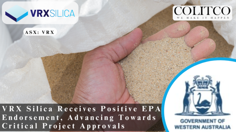 VRX Silica Receives Positive EPA Endorsement, Advancing Towards Critical Project Approvals
