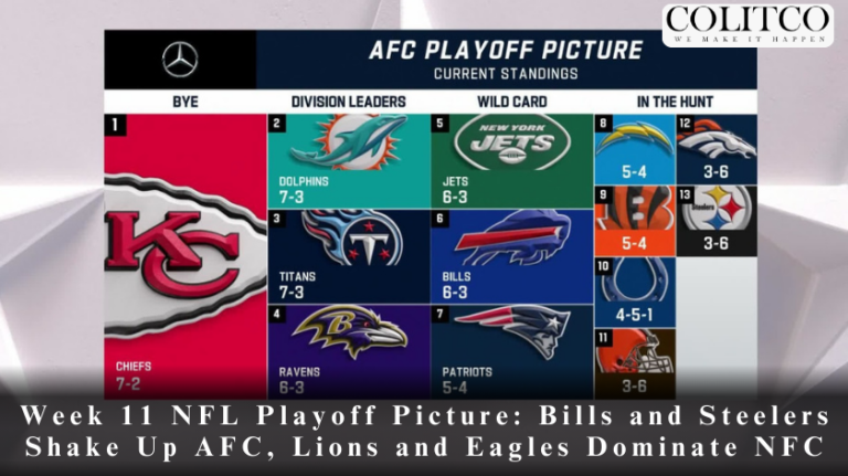 Week 11 NFL Playoff Picture: Bills and Steelers Shake Up AFC, Lions and Eagles Dominate NFC