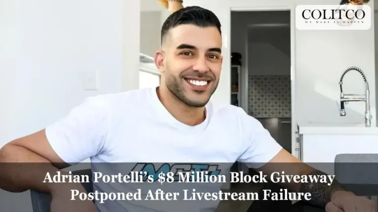 Adrian Portelli’s $8 Million Block Giveaway Postponed After Livestream Failure