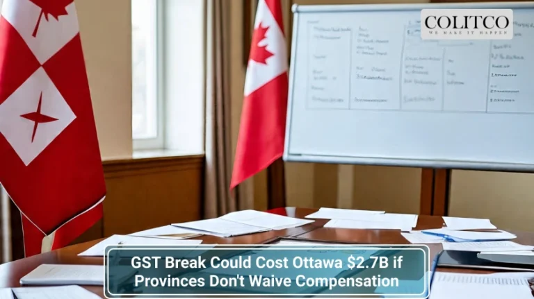GST Break Could Cost Ottawa 2.7B if Provinces Dont Waive Compensation