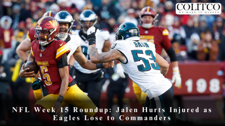NFL Week 15 Roundup: Jalen Hurts Injured as Eagles Lose to Commanders