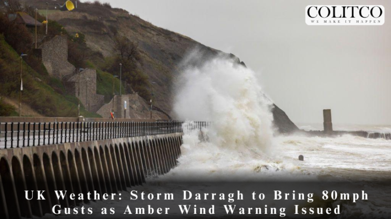 UK Weather: Storm Darragh to Bring 80mph Gusts as Amber Wind Warning Issued
