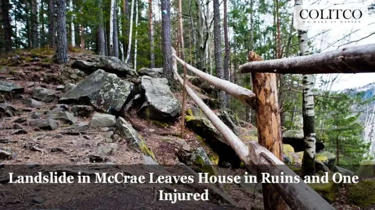 Landslide in McCrae Leaves House in Ruins and One Injured