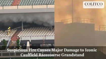Suspicious Fire Causes Major Damage to Iconic Caulfield Racecourse Grandstand