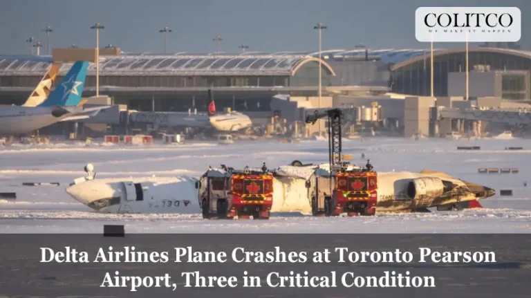 Delta Airlines Plane Crashes at Toronto Pearson Airport, Three in Critical Condition