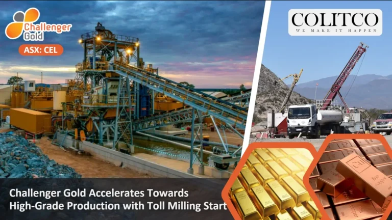 Challenger Gold Accelerates Towards High-Grade Production with Toll Milling Start