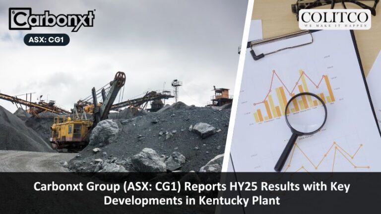Carbonxt Group (ASX: CG1) Reports HY25 Results with Key Developments in Kentucky Plant