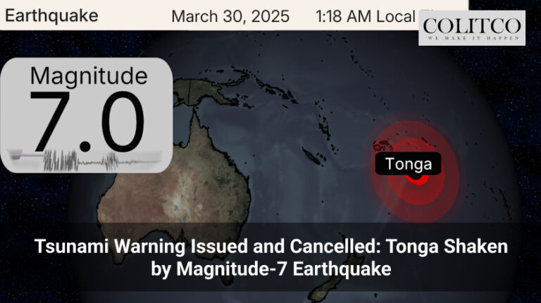 Tsunami Warning Issued and Cancelled: Tonga Shaken by Magnitude-7 Earthquake