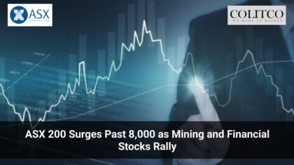 ASX 200 Surges Past 8,000 as Mining and Financial Stocks Rally
