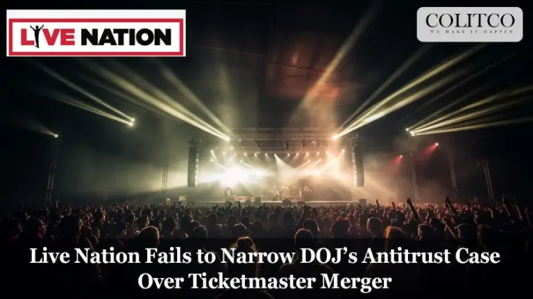 Live Nation Fails to Narrow DOJ’s Antitrust Case Over Ticketmaster Merger