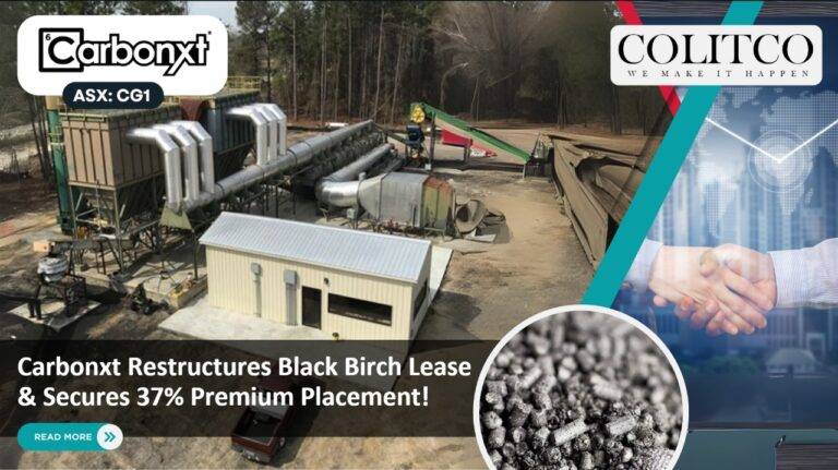 Carbonxt Restructures Black Birch Lease, Secures 37% Premium Placement to Strengthen Growth