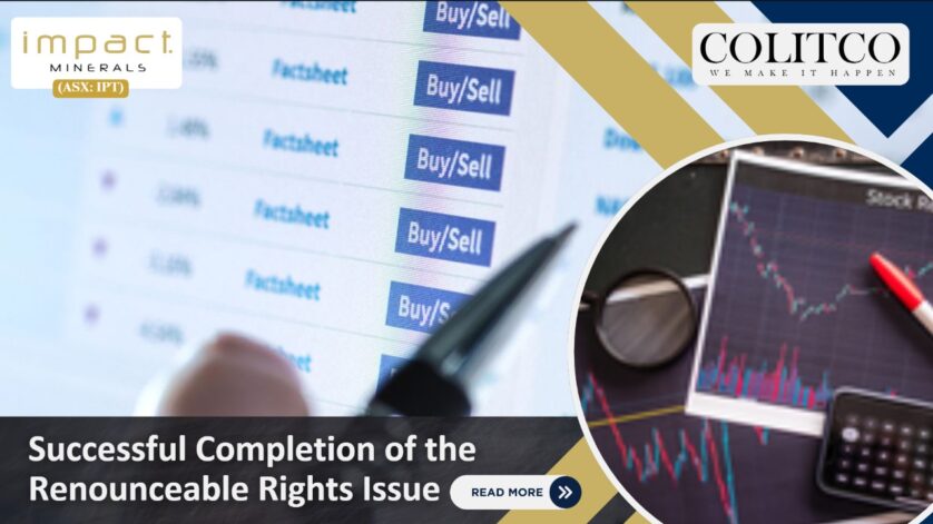 Succcessful Completion of the Renounceable Rights Issue