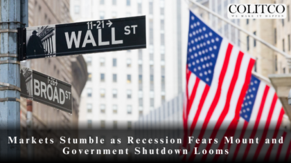 Markets Stumble as Recession Fears Mount and Government Shutdown Looms