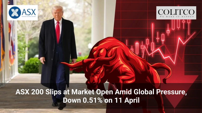 ASX 200 Slips at Market Open Amid Global Pressure, Down 0.51% on 11 April