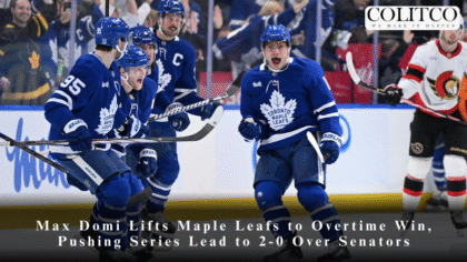 Max Domi Lifts Maple Leafs to Overtime Win, Pushing Series Lead to 2-0 Over Senators