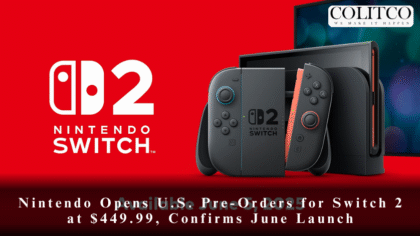 Nintendo Opens U.S. Pre-Orders for Switch 2 at $449.99, Confirms June Launch