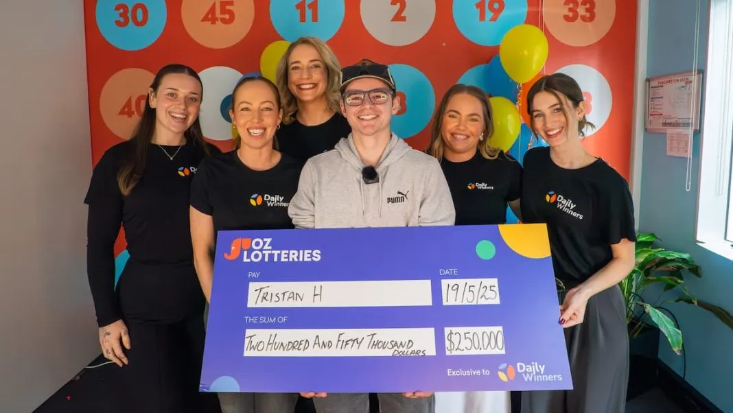 A 22-year-old Canberra man wins a $250,000 Oz Lotto Prize