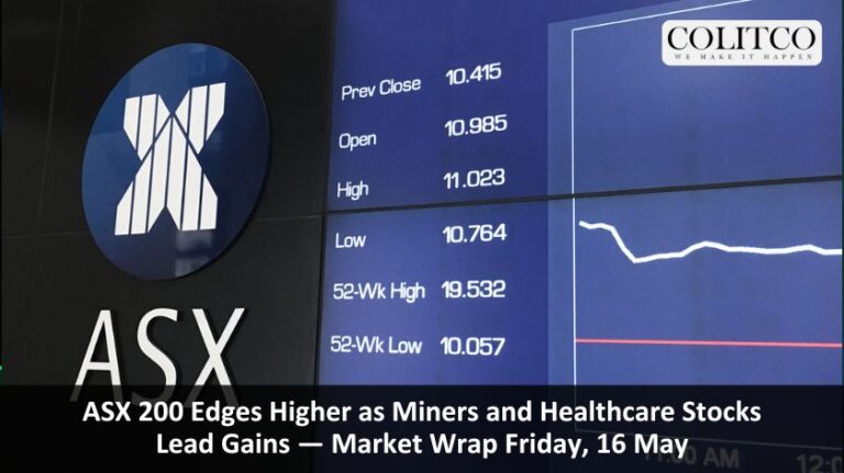 ASX 200 Edges Higher as Miners and Healthcare Stocks Lead Gains — Market Wrap Friday, 16 May