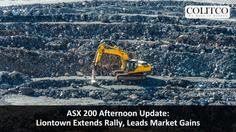 ASX 200 Afternoon Update: Liontown Extends Rally, Leads Market Gains