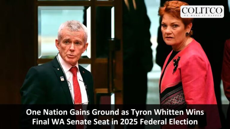 One Nation Gains Ground as Tyron Whitten Wins Final WA Senate Seat in 2025 Federal Election