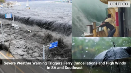 Severe Weather Warning Triggers Ferry Cancellations and High Winds in SA and Southeast