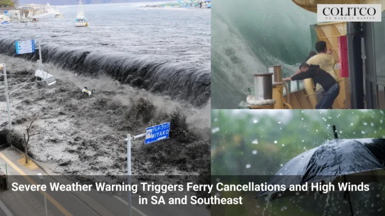 Severe Weather Warning Triggers Ferry Cancellations and High Winds in SA and Southeast