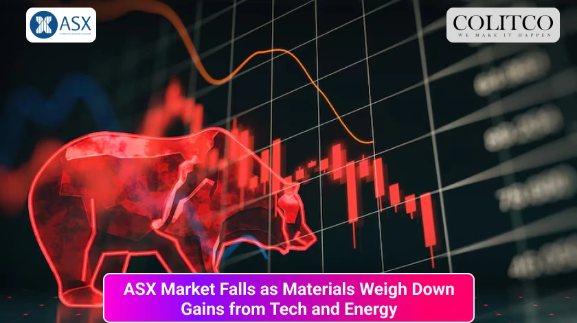 ASX Market Falls as Materials Weigh Down Gains from Tech and Energy